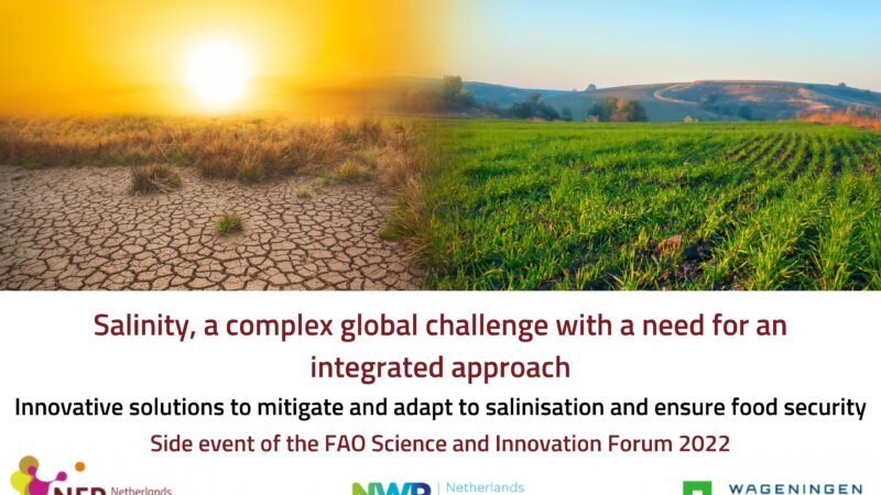 FAO Science and Innovation Forum Side Event Report | Salinity, a Complex Global Challenge with a need for an Integrated Approach