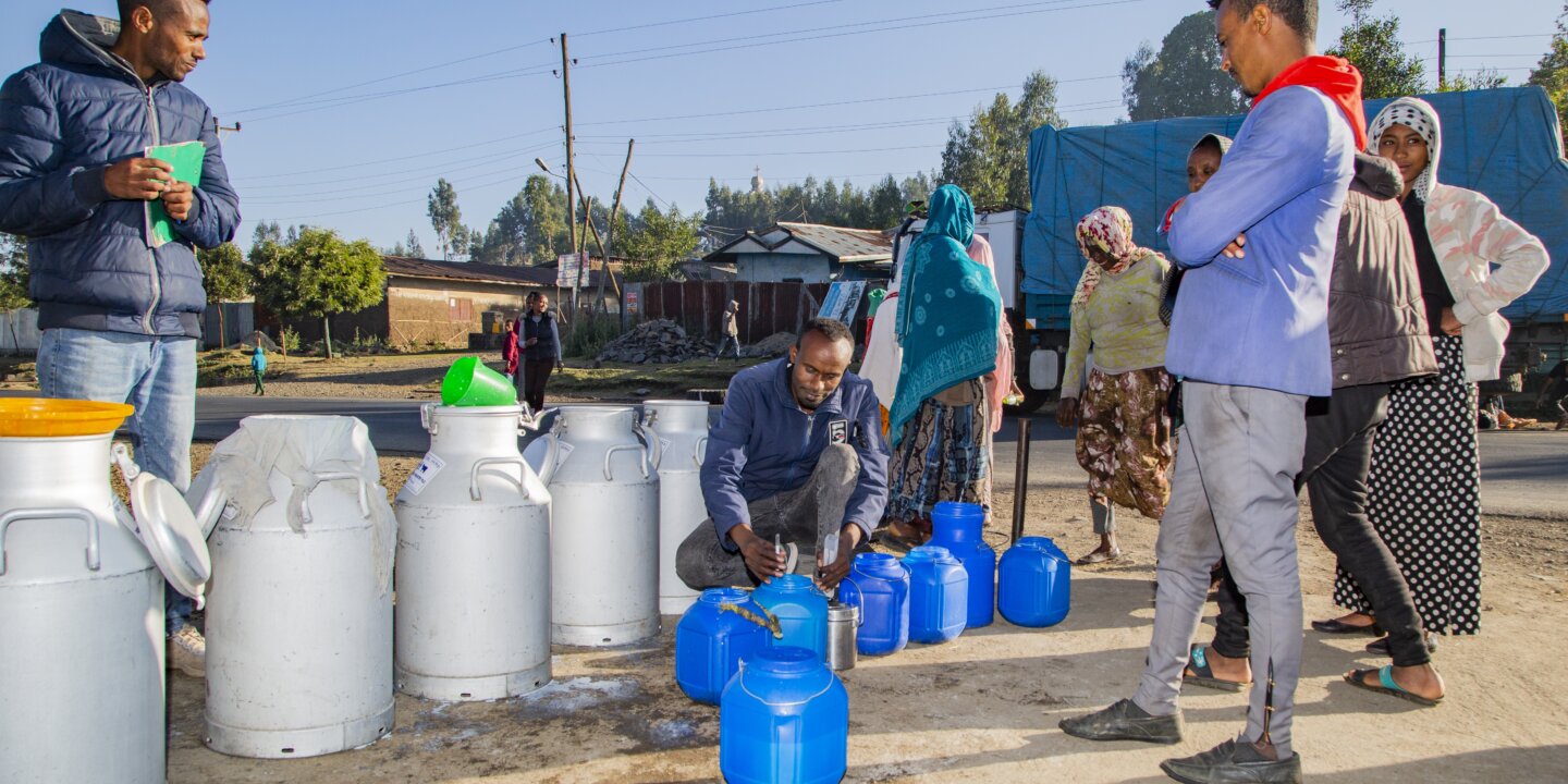 Milk collection Oromia Muketuri coop 3