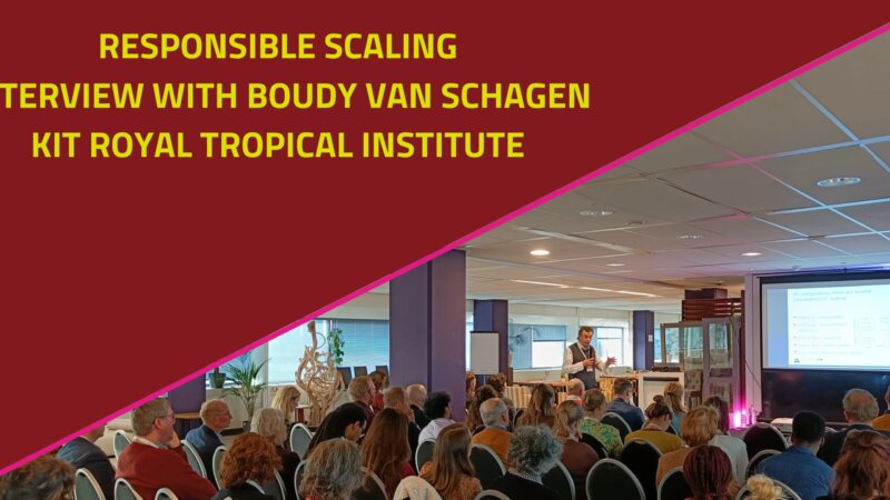 Responsible Scaling Interview 1/3 - Boudy van Schagen, KIT Royal Tropical Institute