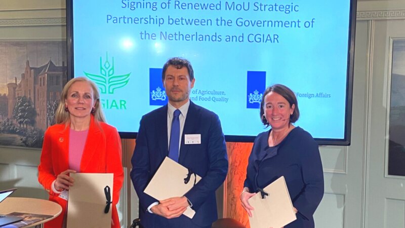 Continuing a successful NL-CGIAR Partnership | Renewed MoU