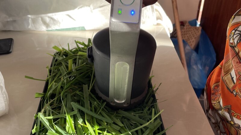 AgroCares handheld scanner; real-time testing of nutrient in soil and feeds