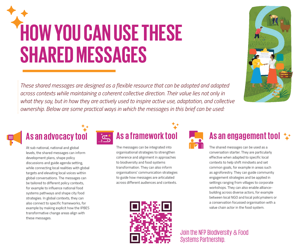 How can you use the shared messages